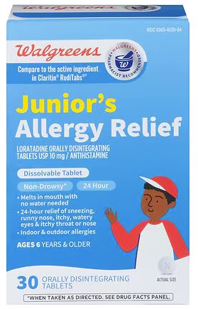 Junior's Allergy Relief Orally Disintegrating Tablets